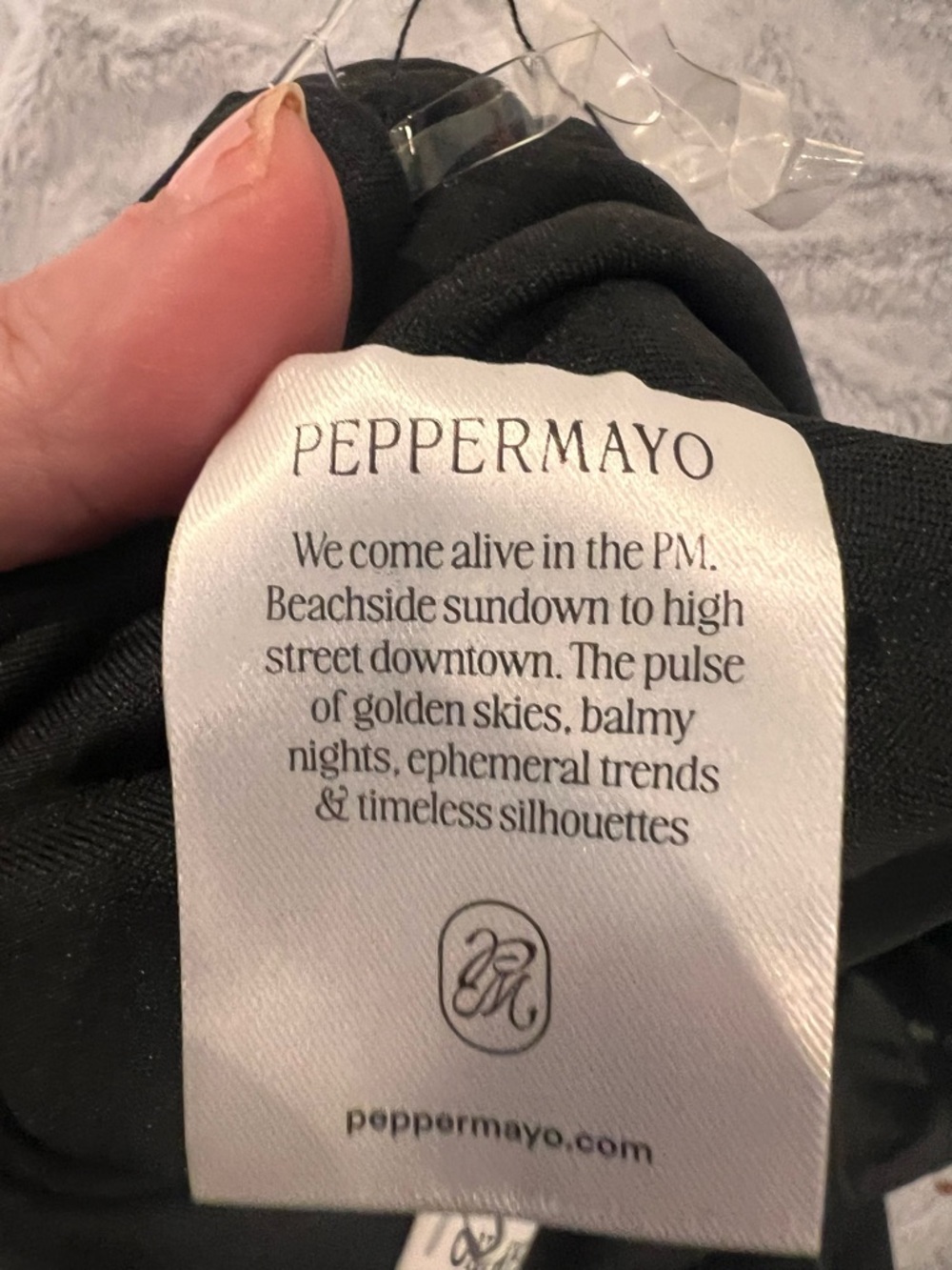Peppermayo Black Maxi Skirt - Streamlined Slip Style - Picture 7 of 9